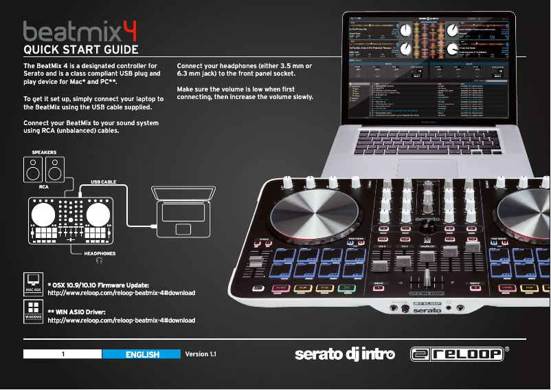 Page n°1 - Manuel utilisateur Reloop BeatMix 4
