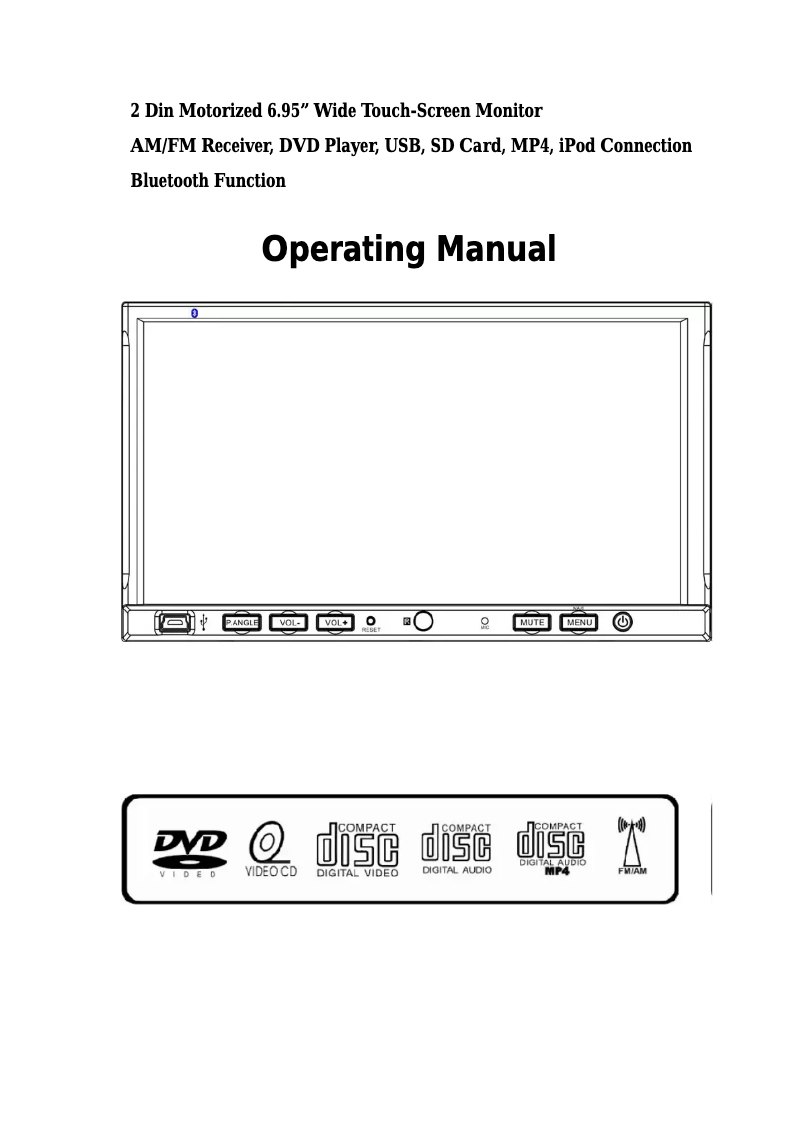 Page 1 de la notice Manuel utilisateur Farenheit TID-735NRBT