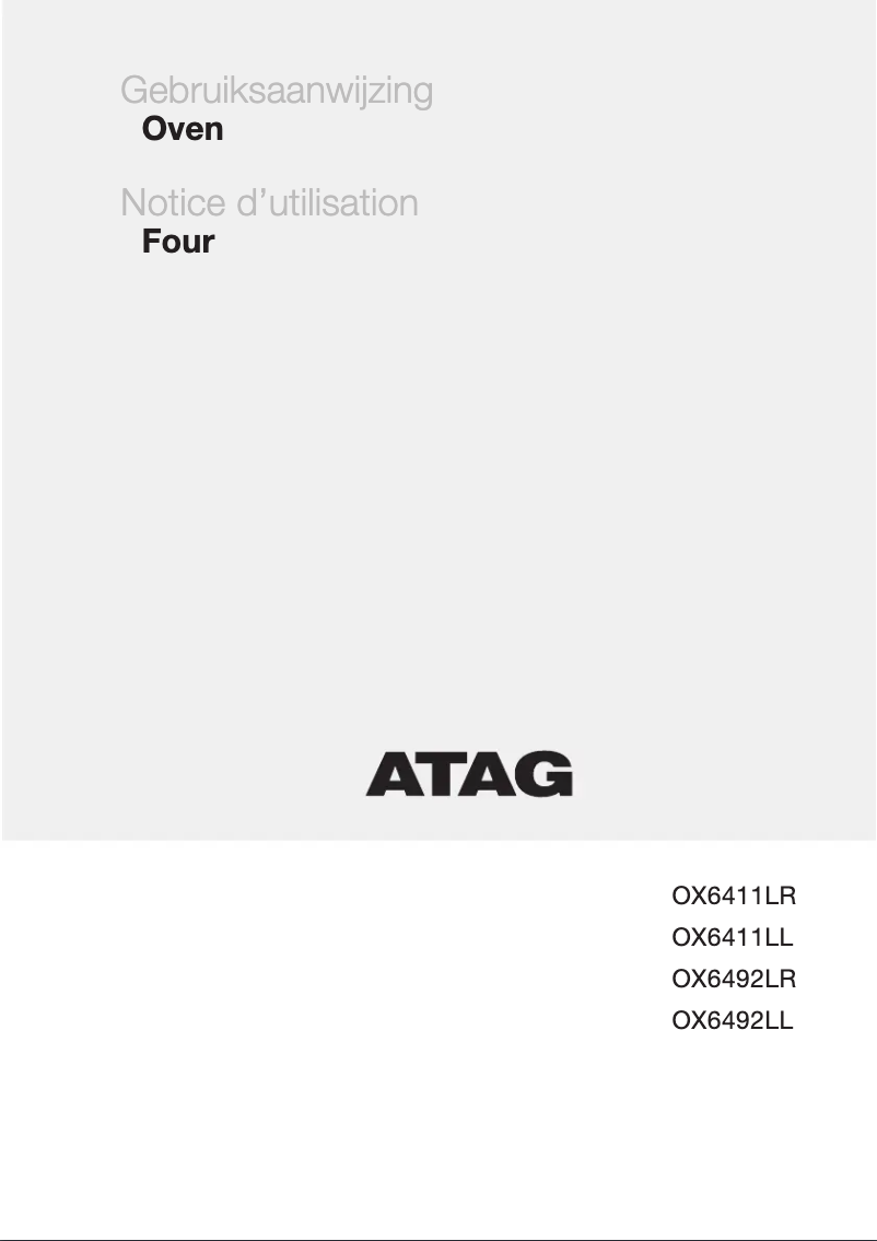 Page 1 de la notice Manuel utilisateur Atag OX6411LRN