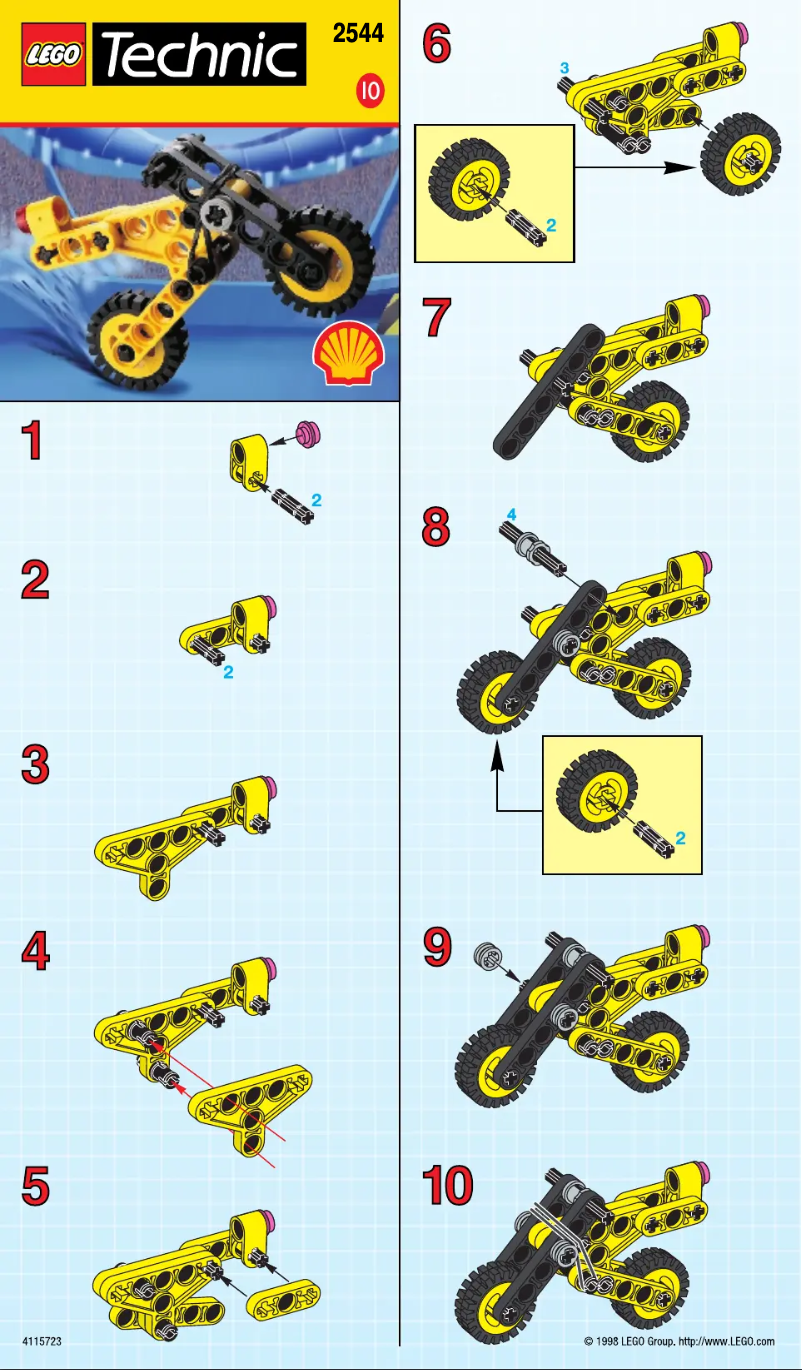 Page 1 of the manual User Manual Lego TECHNIC MC