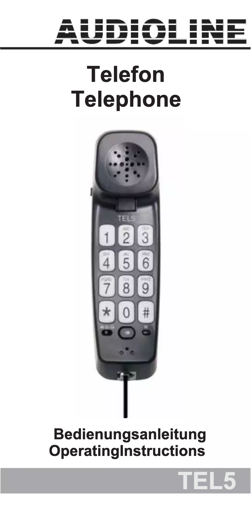 Imagen de la primera página del manual del dispositivo TEL5