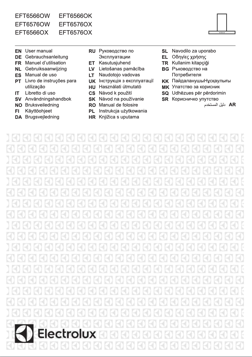Page 1 de la notice Manuel utilisateur Electrolux EFT6576OX