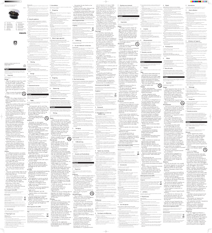 Page 1 de la notice Manuel utilisateur Philips HP4611