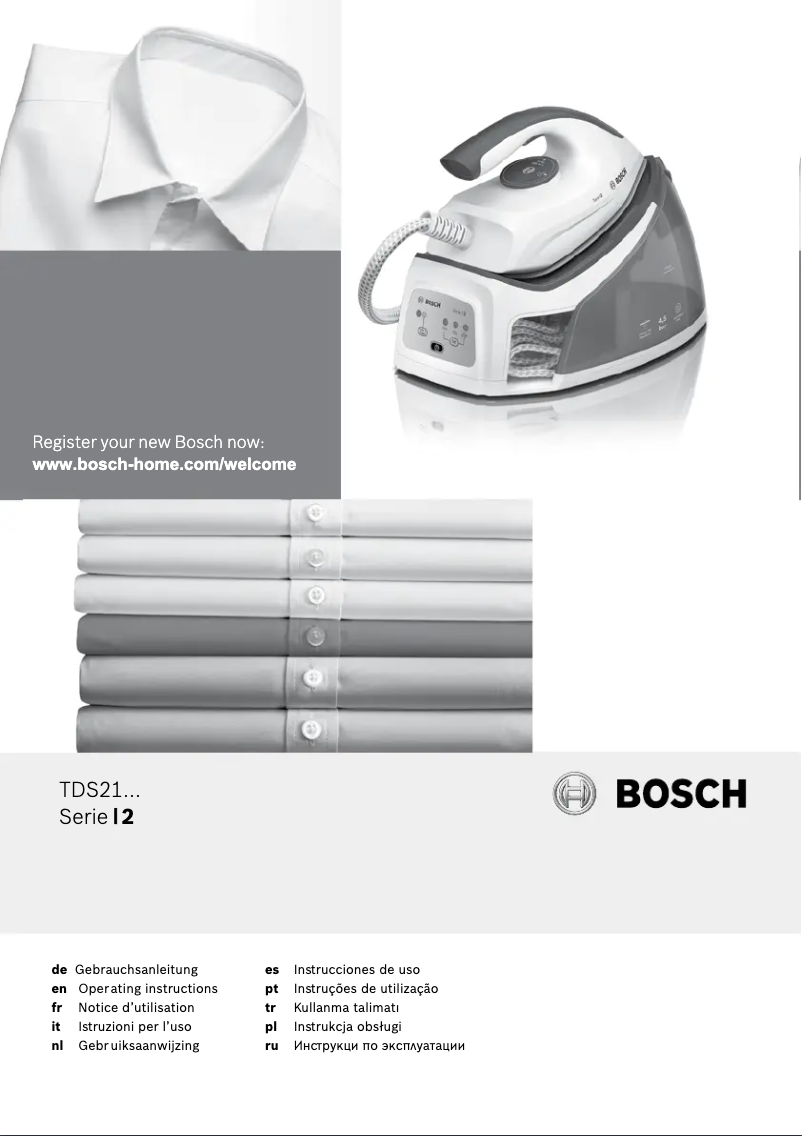 Page n°1 - Manuel utilisateur Bosch Serie 2 TDS2120