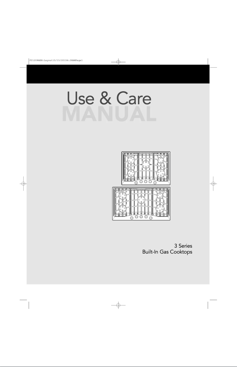 Page 1 of the manual Use and Maintenance Manual Viking RVGC33615BSSLP