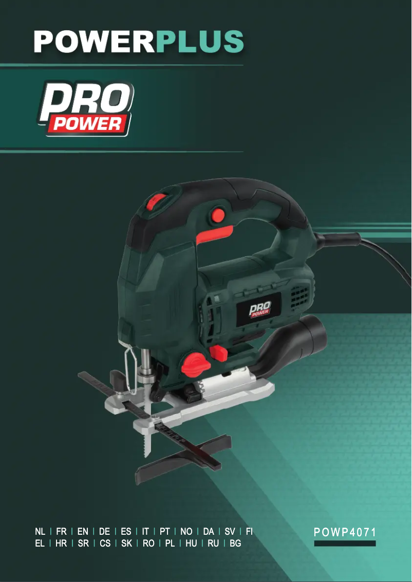 Image de la première page du manuel de l'appareil POWP4071