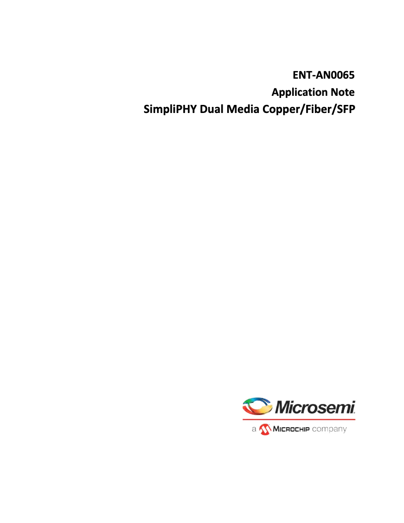 Page 1 de la notice Manuel utilisateur Microchip VSC8664