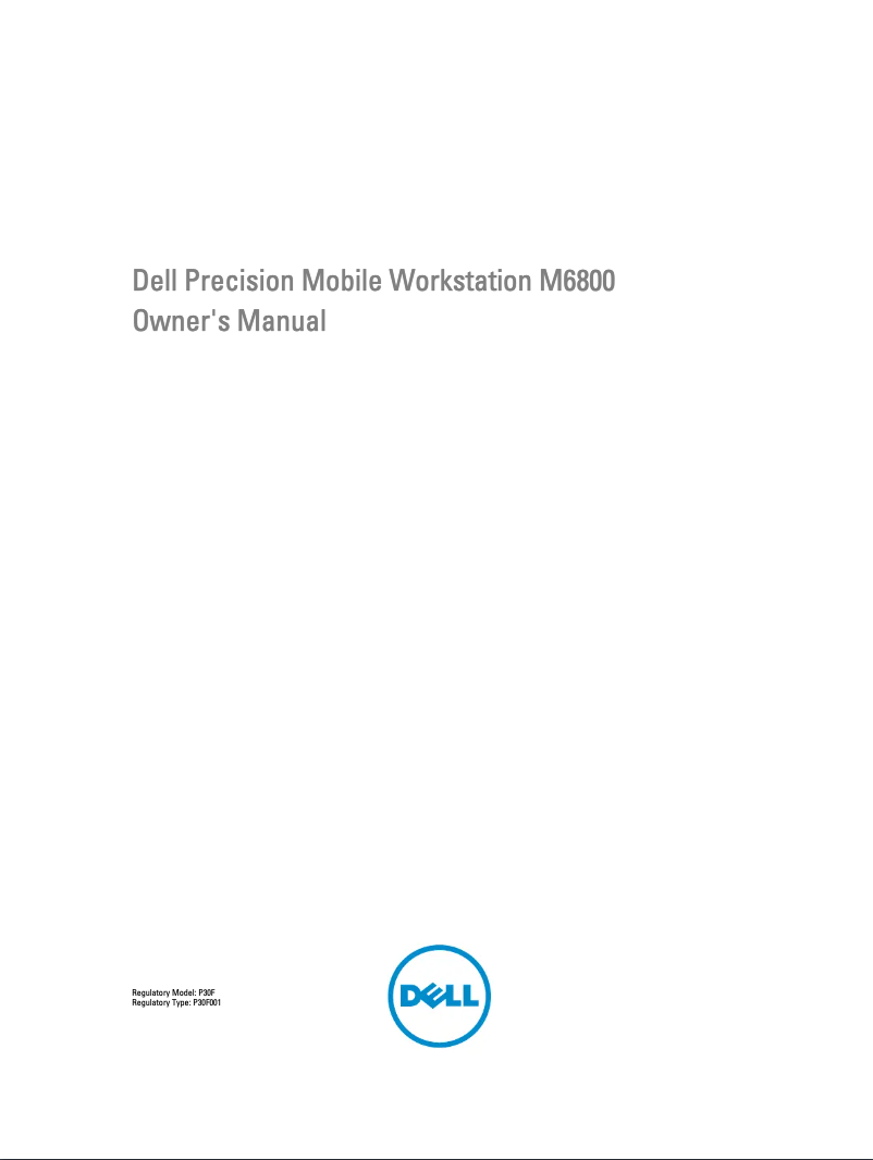 Página 1 del manual Manual de usuario Dell Precision M6800