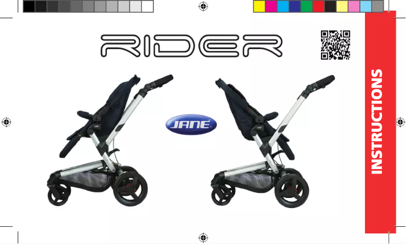 Image de la première page du manuel de l'appareil Travel System Rider