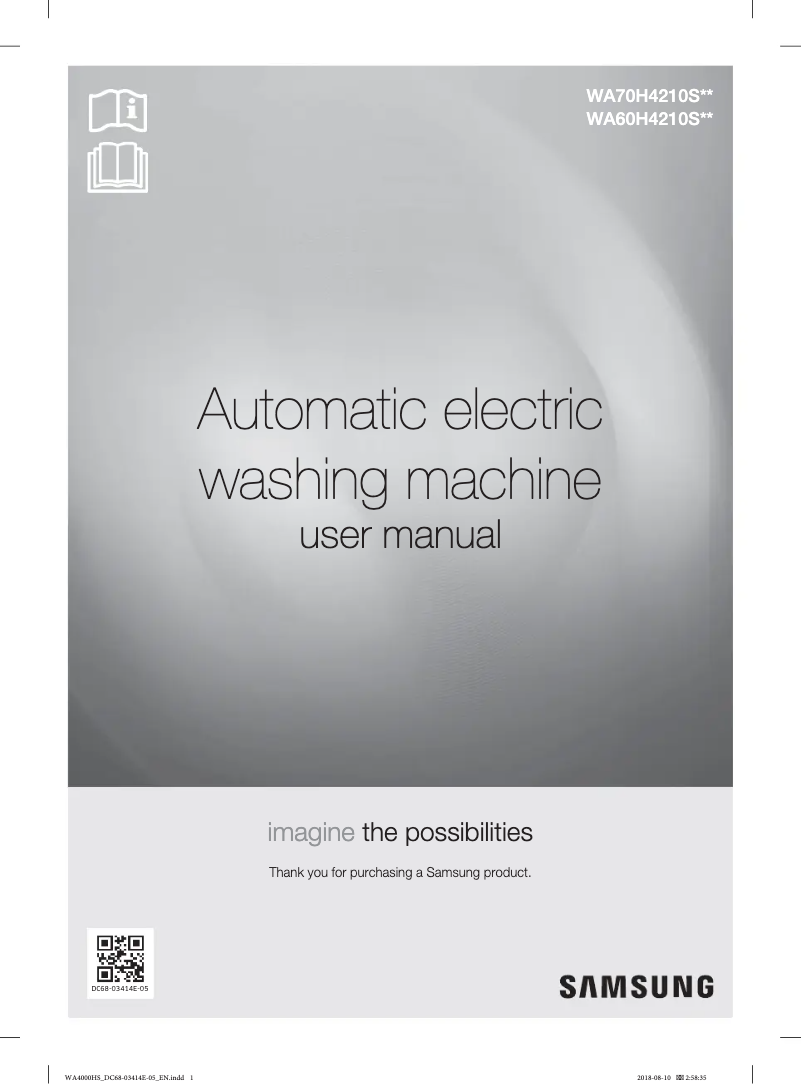 Page n°1 - Manuel utilisateur Samsung WA60H4210SW1