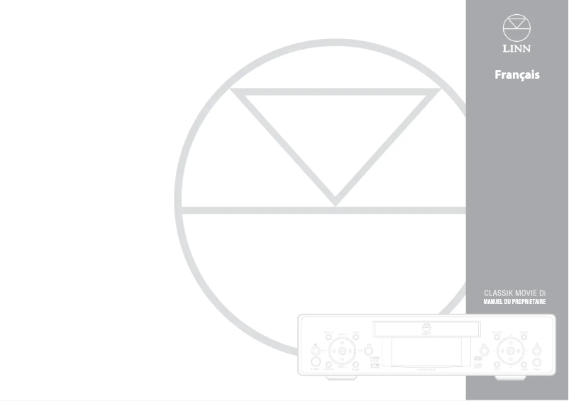 Page n°1 - Manuel utilisateur Linn Classik Movie Di