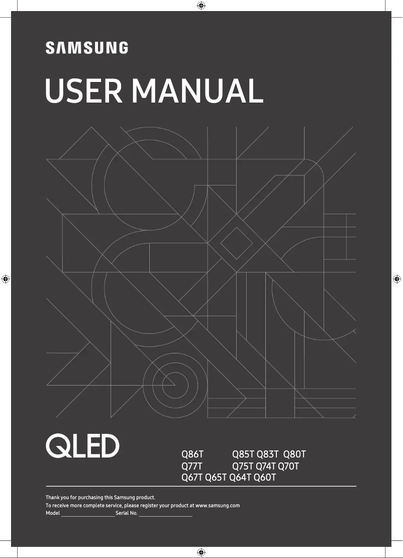 Page n°1 - Manuel utilisateur Samsung QE65Q70RAT