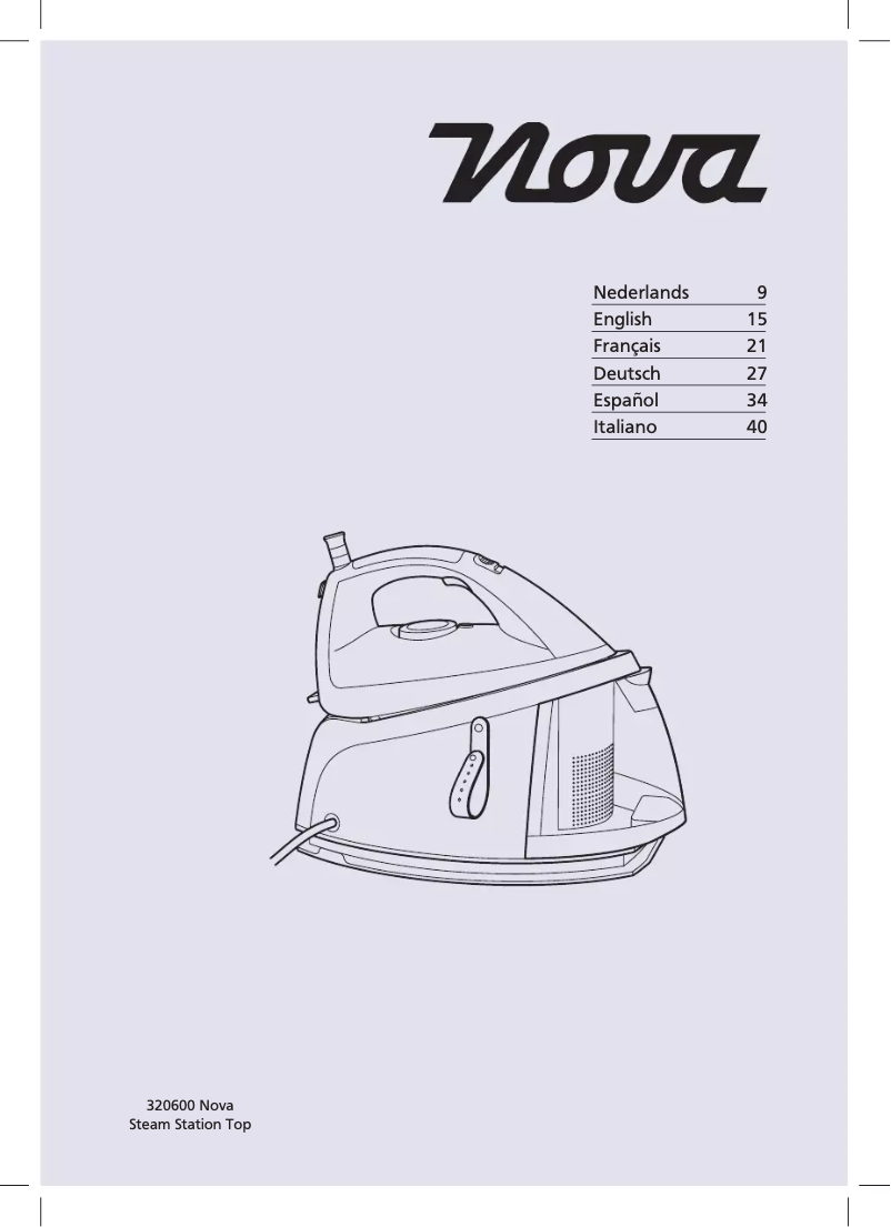 Image de la première page du manuel de l'appareil Steam Station Top 320600