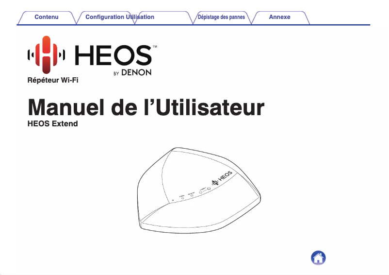 Page 1 de la notice Manuel utilisateur Denon HEOS EXTEND