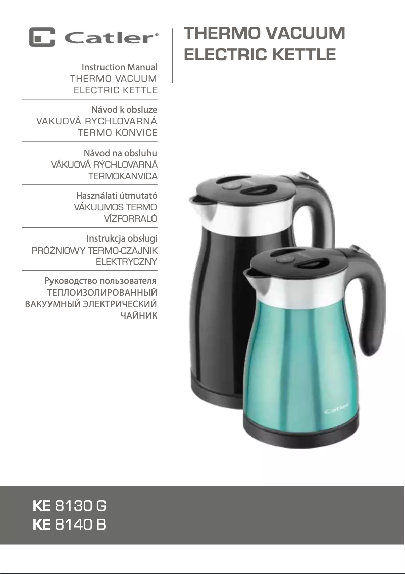 Page n°1 - Manuel utilisateur Catler KE 8140