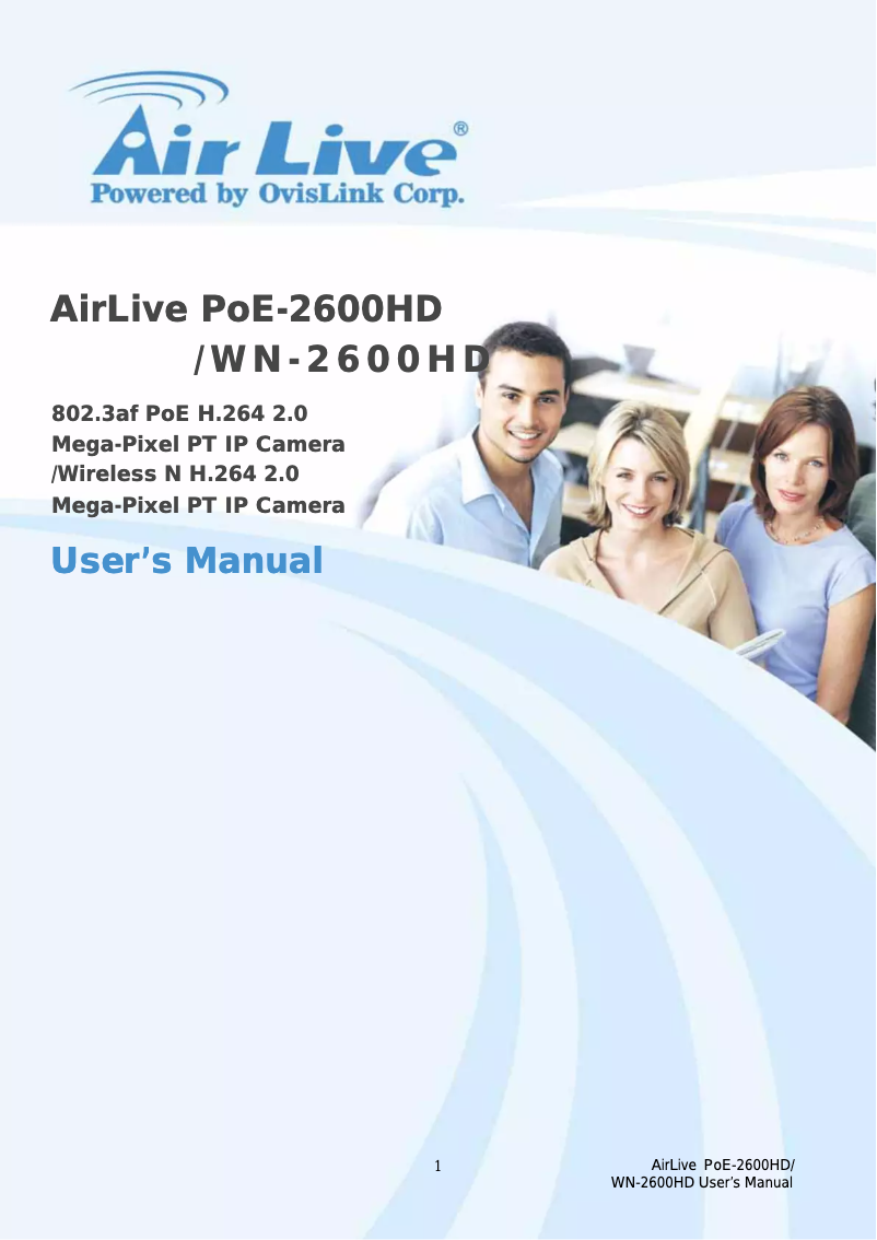 Page 1 de la notice Manuel utilisateur AirLive POE-2600HD