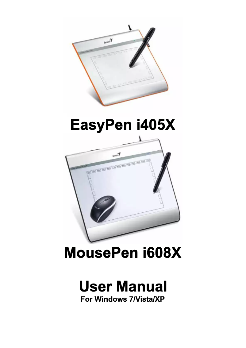 Page n°1 - Manuel utilisateur Genius EasyPen i405X