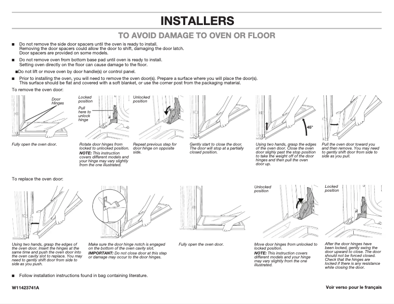 Page n°1 - Manuel utilisateur JennAir WOC54EC7HW