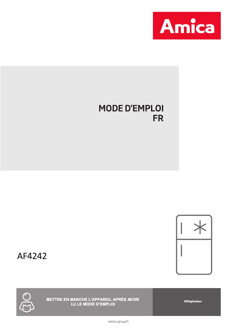 Image de la première page du manuel de l'appareil AF4242