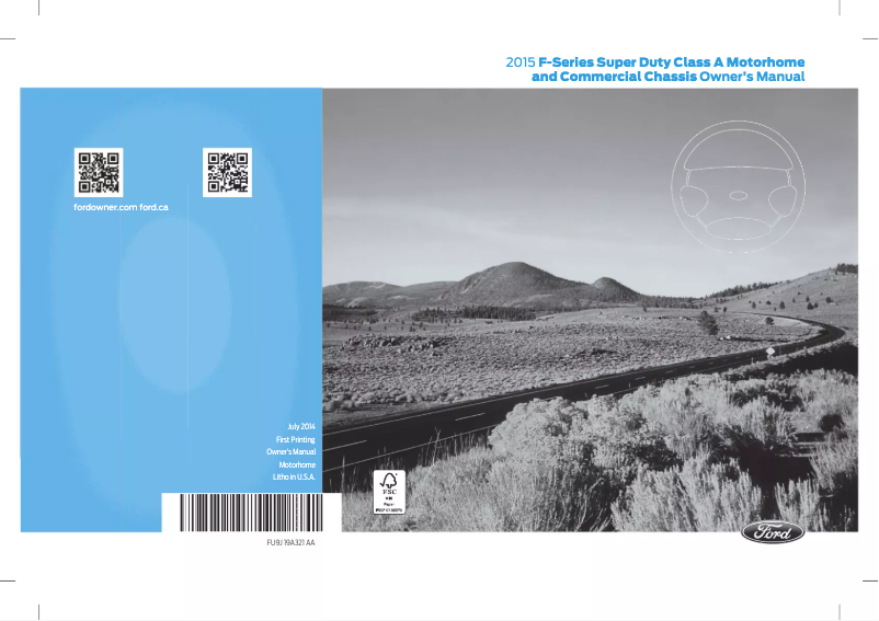 Image de la première page du manuel de l'appareil F-59 Commercial Stripped Chassis (2015)