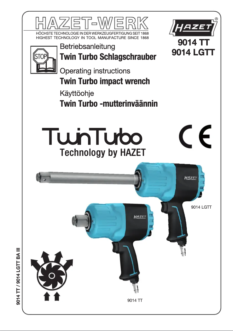Page 1 de la notice Manuel utilisateur Hazet 9014TT