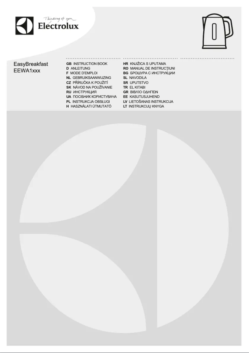 Page n°1 - Manuel utilisateur Electrolux EEWA1260