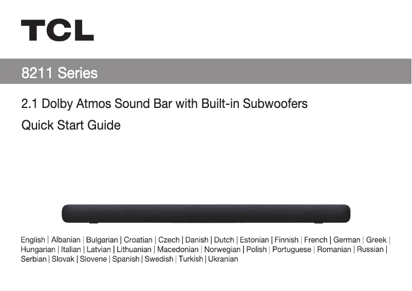 Image de la première page du manuel de l'appareil TS8211