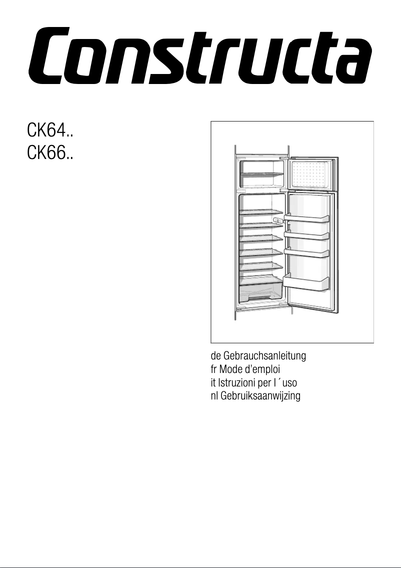 Page 1 de la notice Manuel utilisateur Constructa CK66530