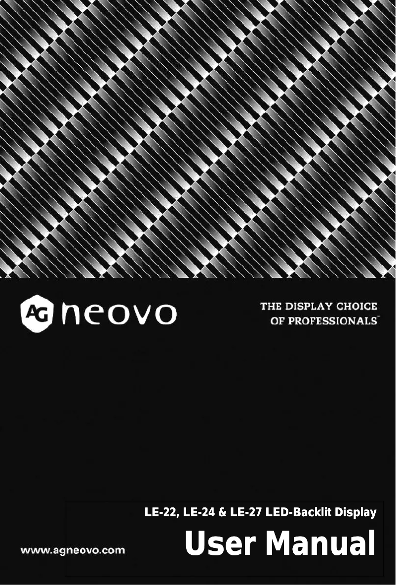 Image de la première page du manuel de l'appareil LE-24