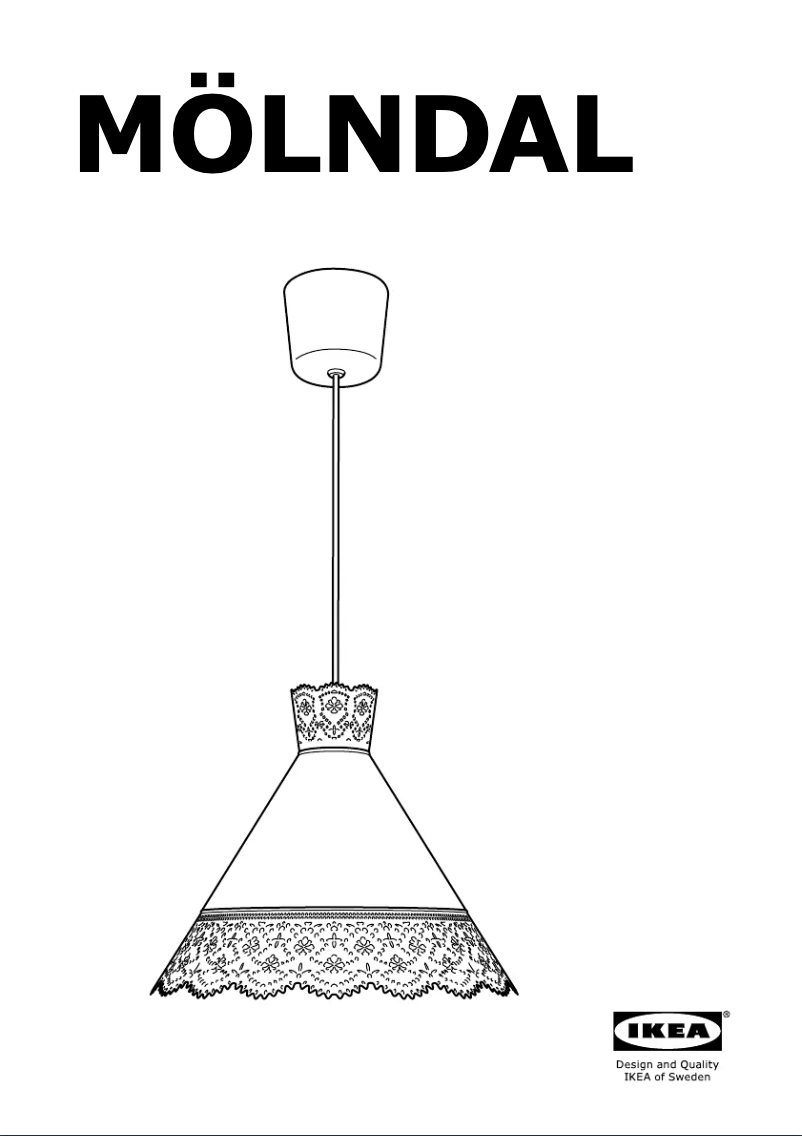 Page 1 de la notice Manuel utilisateur Ikea MOLNDAL