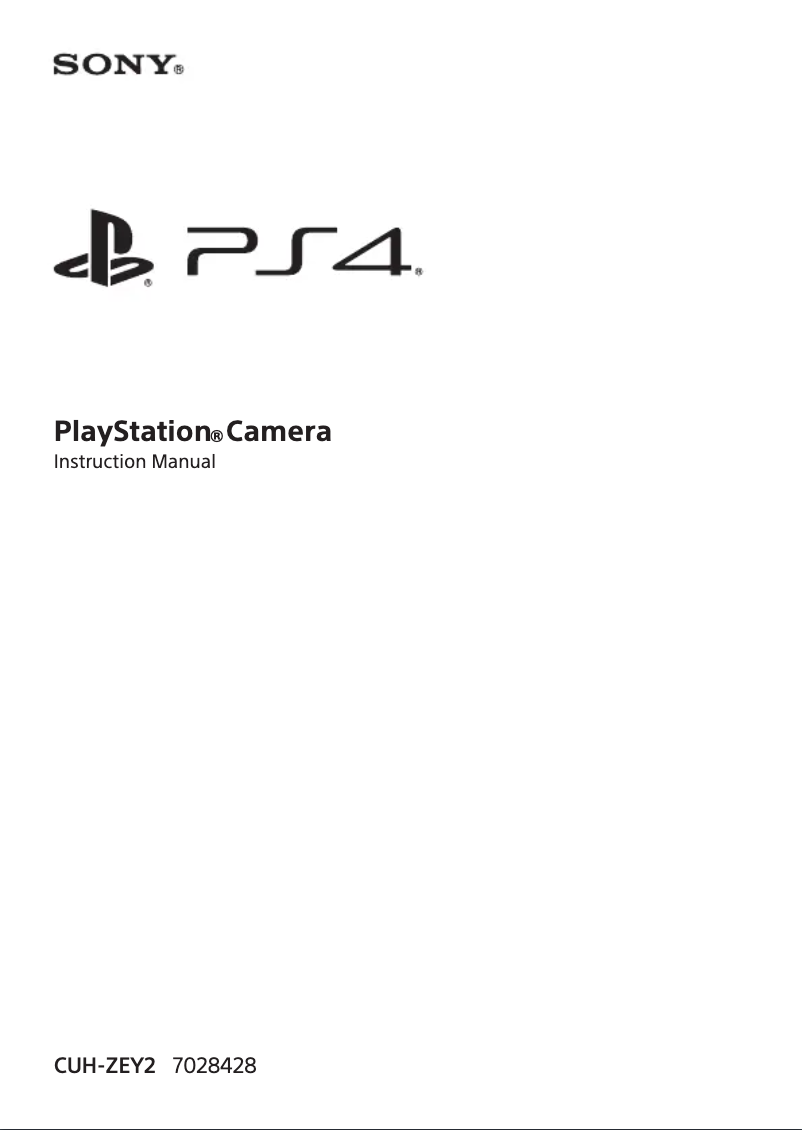Page 1 de la notice Manuel utilisateur Sony PlayStation Camera