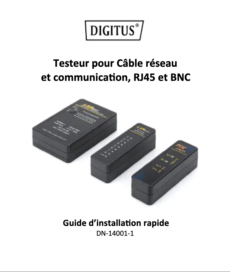 Page n°1 - Manuel utilisateur Digitus DN-14001-1