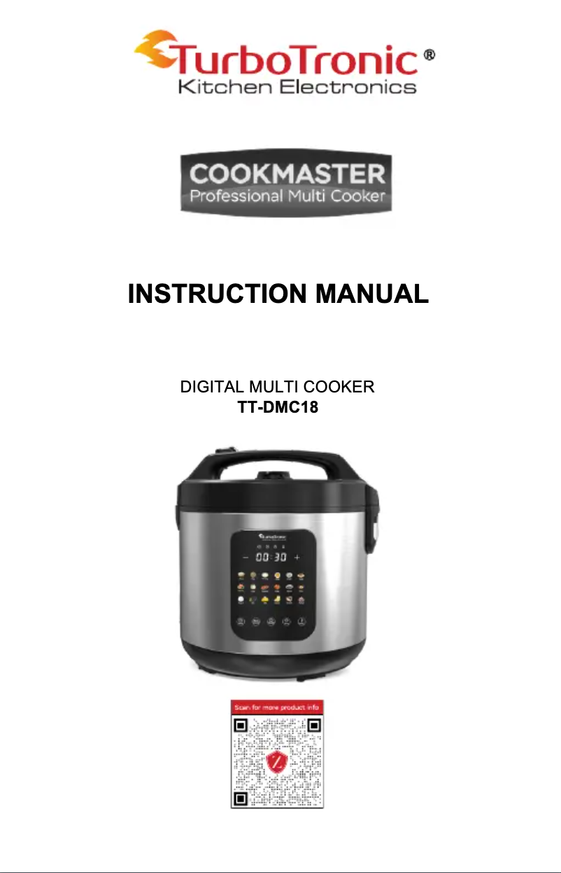 Page n°1 - Manuel utilisateur TurboTronic MM Master Mixer TT-015