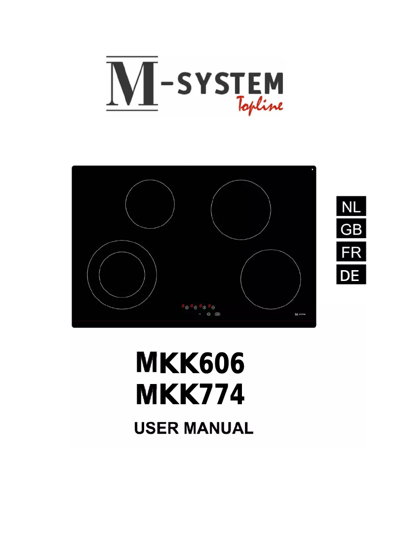Image de la première page du manuel de l'appareil MKK-774