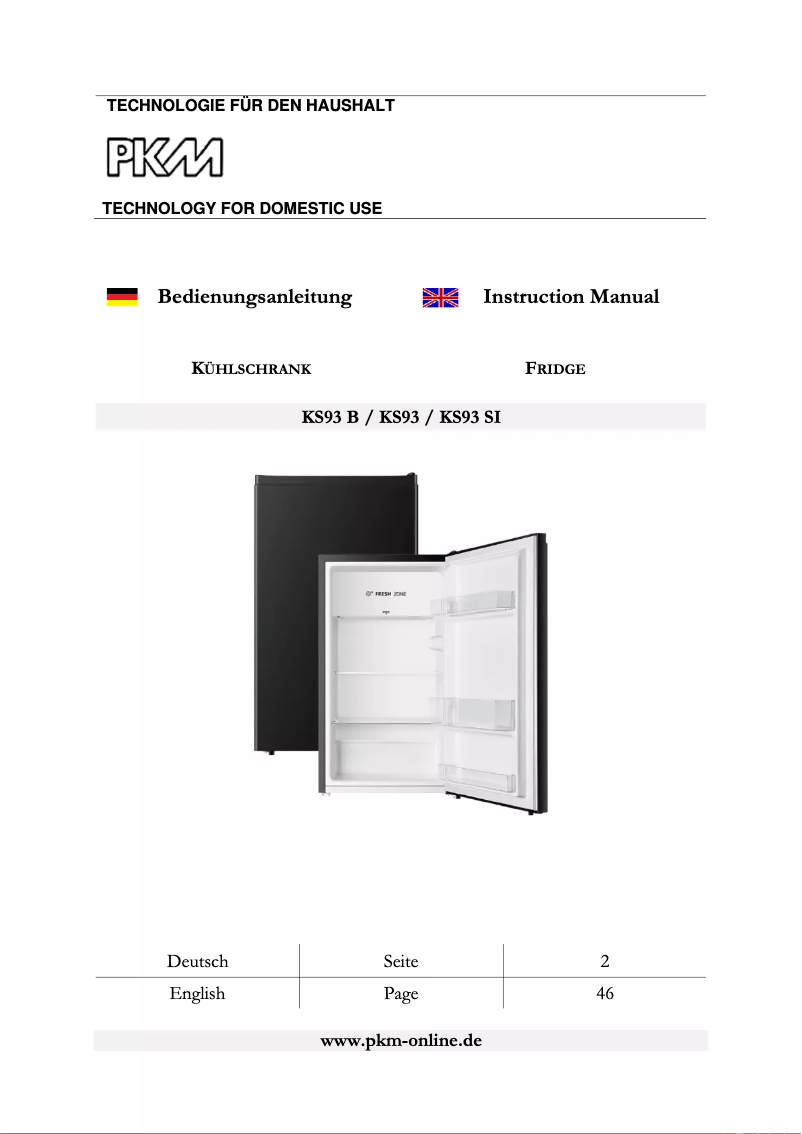 Image de la première page du manuel de l'appareil KS93 B