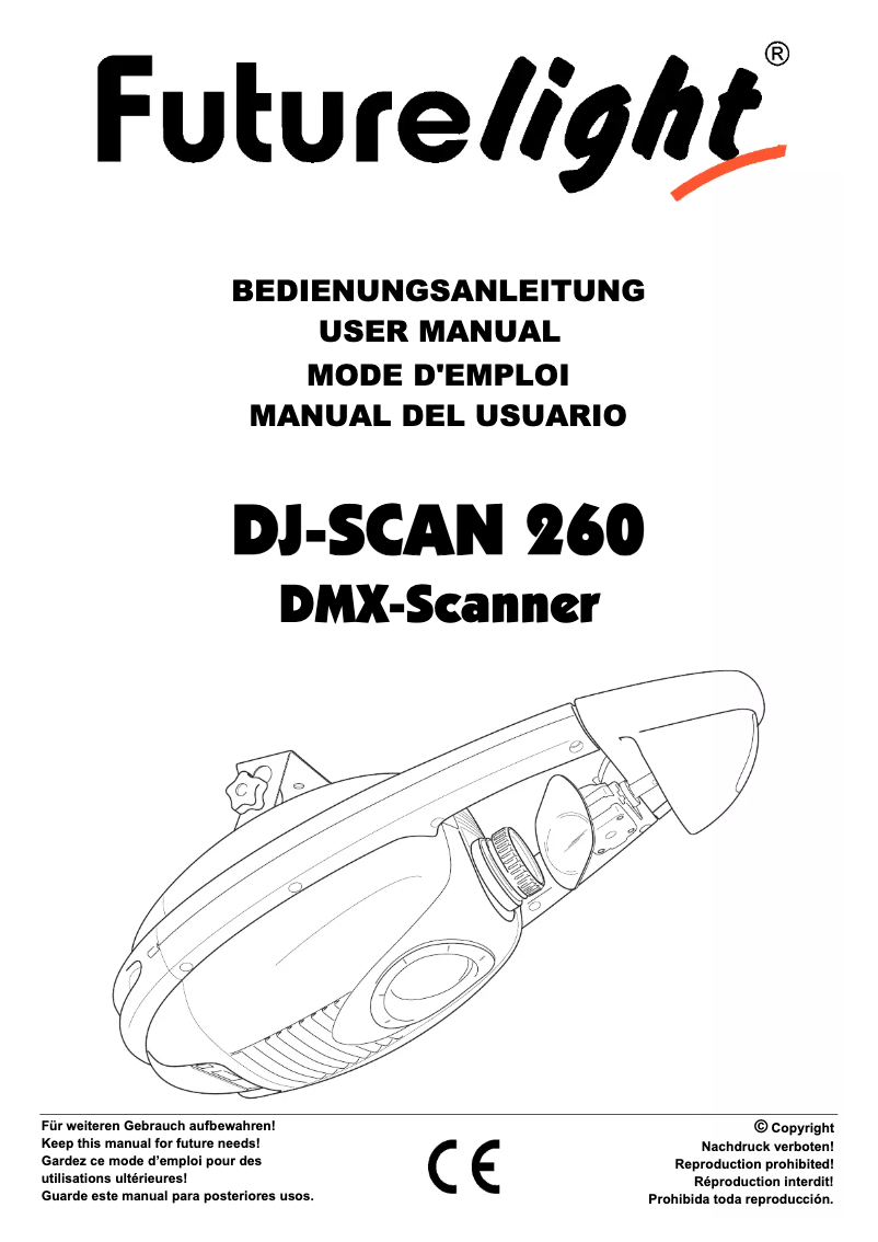 Page n°1 - Manuel utilisateur Futurelight DJ-Scan 260