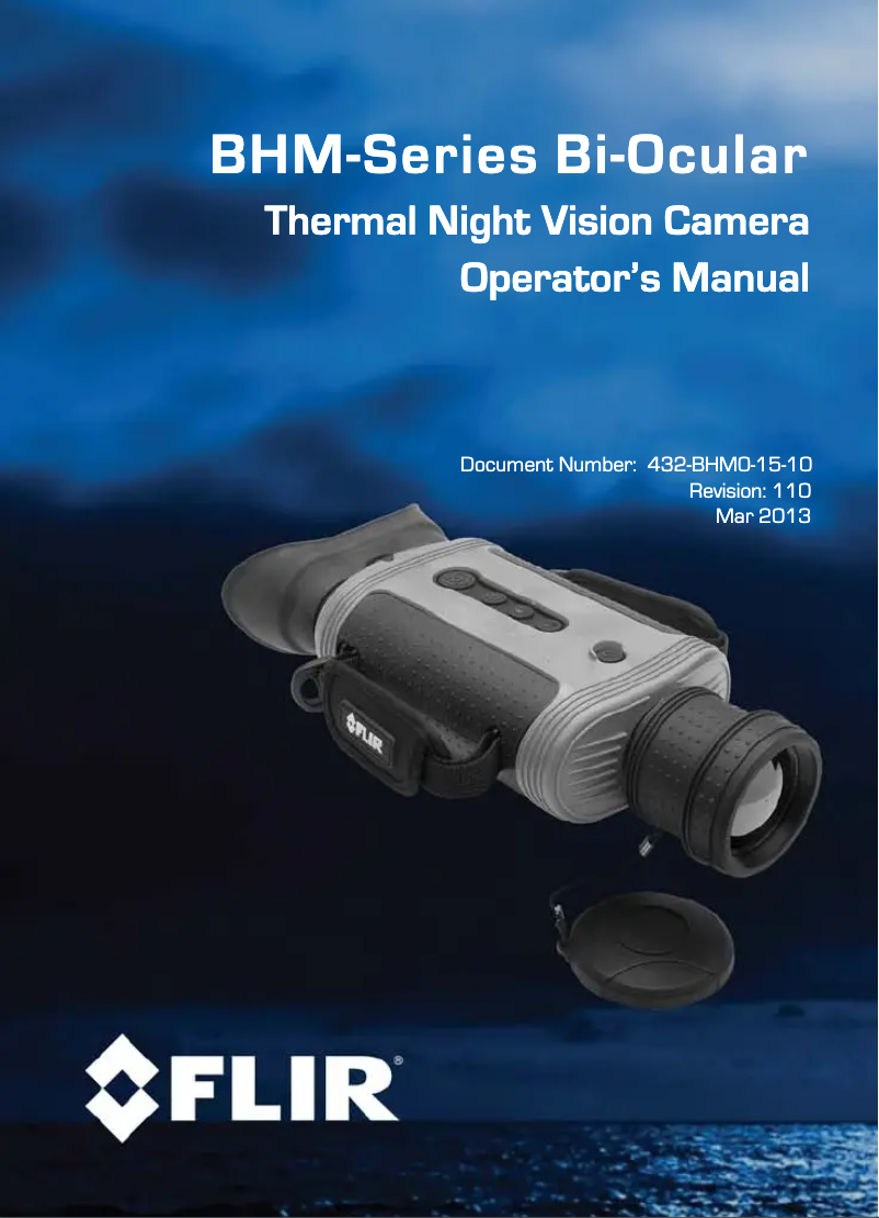 Page n°1 - Manuel utilisateur FLIR BHM X+