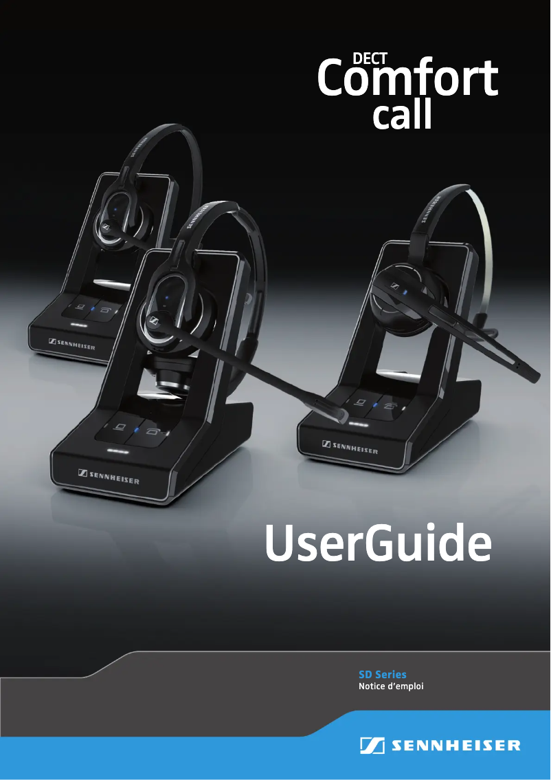 Page 1 de la notice Manuel utilisateur Sennheiser SD Pro 2