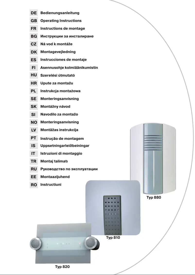 Image de la première page du manuel de l'appareil 880