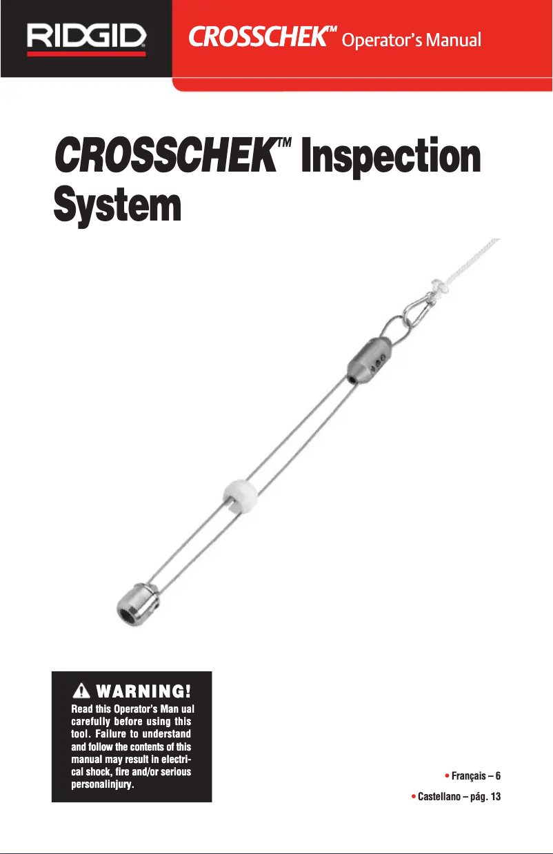 Página 1 del manual Manual de usuario Ridgid CrossChek