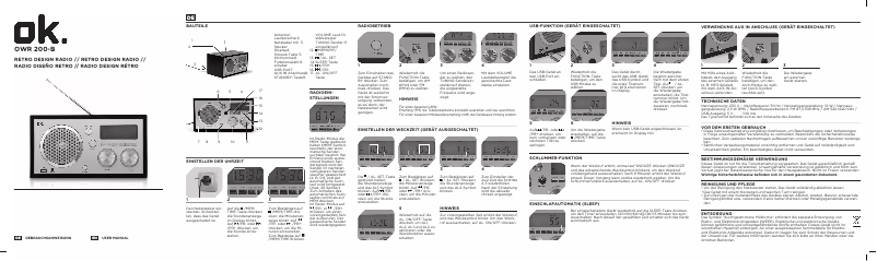Page 1 de la notice Manuel utilisateur OK OWR 200-B