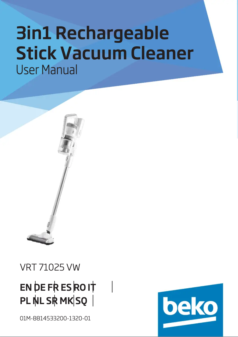 Image de la première page du manuel de l'appareil VRT 71025 VW