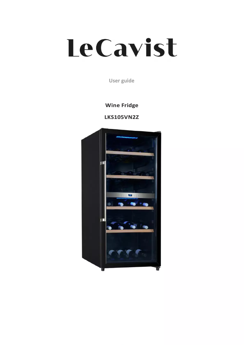 Page n°1 - Manuel utilisateur LeCavist LKS105VN2Z