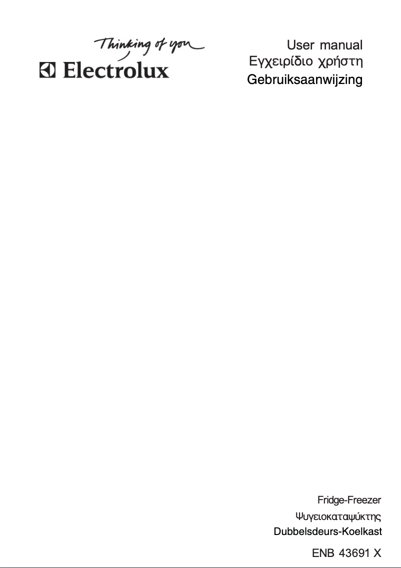 Page n°1 - Manuel utilisateur Electrolux ENB43691X