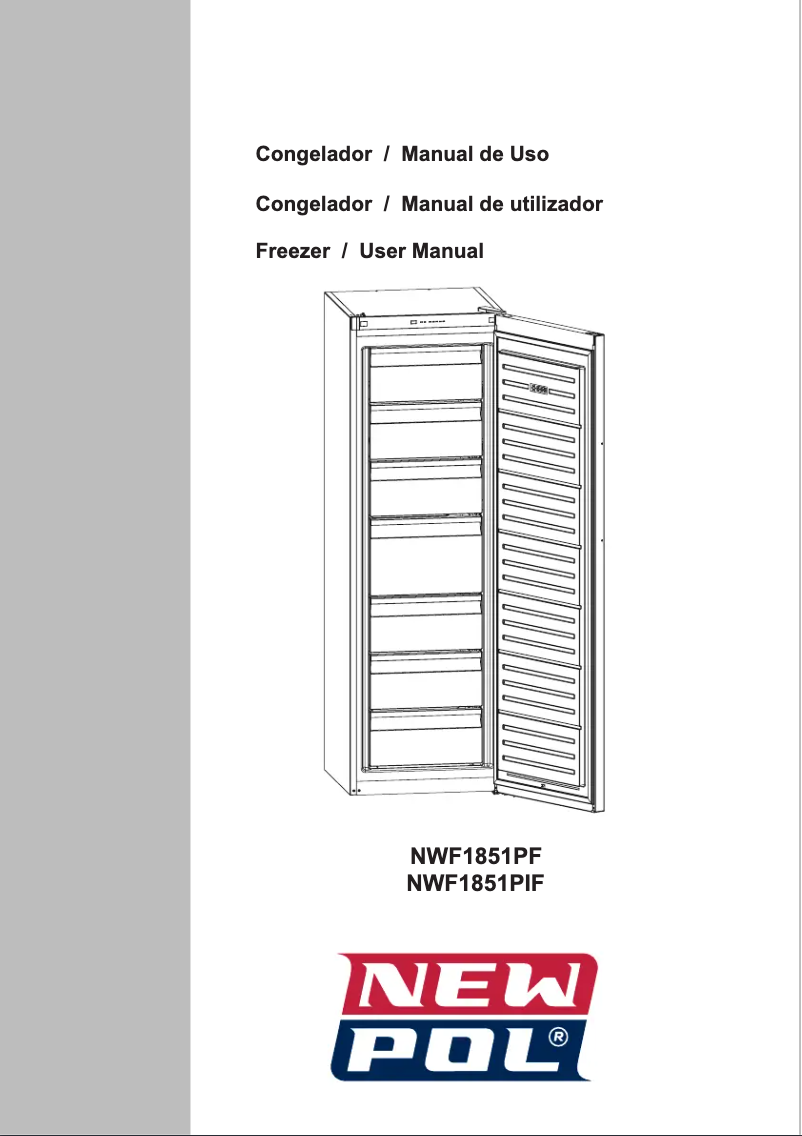 Page 1 de la notice Manuel utilisateur New Pol NWF1851PIF
