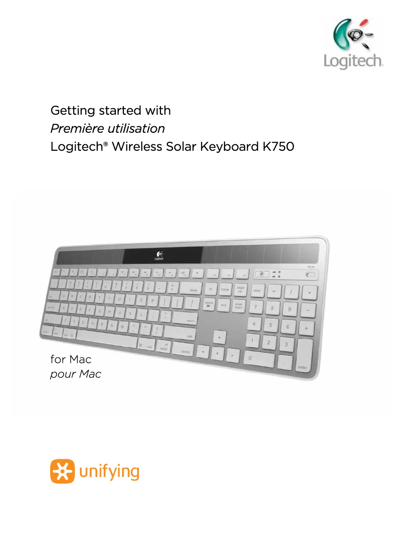 Page n°1 - Guide de démarrage rapide Logitech K750