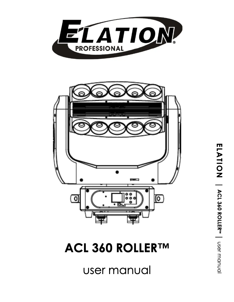 Page 1 de la notice Manuel utilisateur Elation ACL 360 Roller