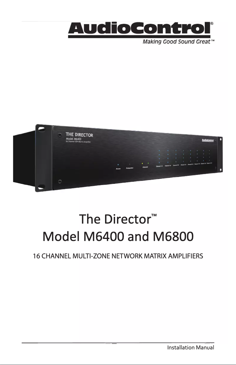 First page image of the manual for The Director Model M6400