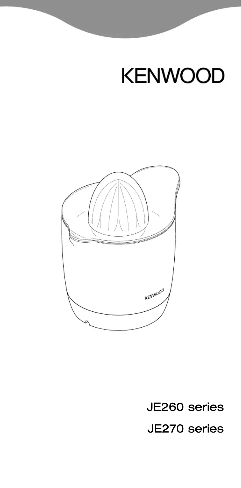 Page 1 de la notice Manuel utilisateur Kenwood JE270