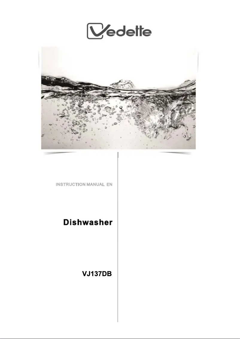 Page 1 de la notice Manuel utilisateur Vedette VJ137DB